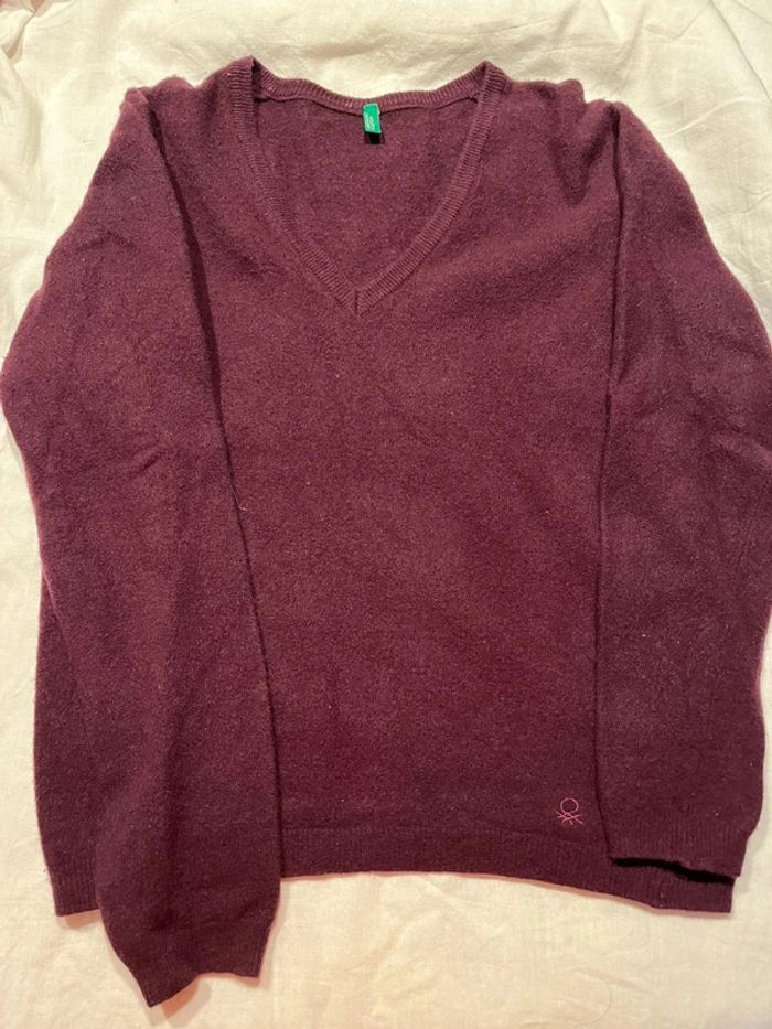 Pull Benetton Mauve taille 10 ans