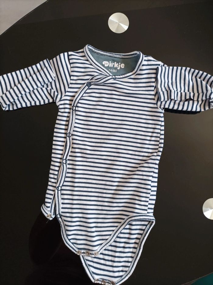 Body rayé  bleu marine et blanc