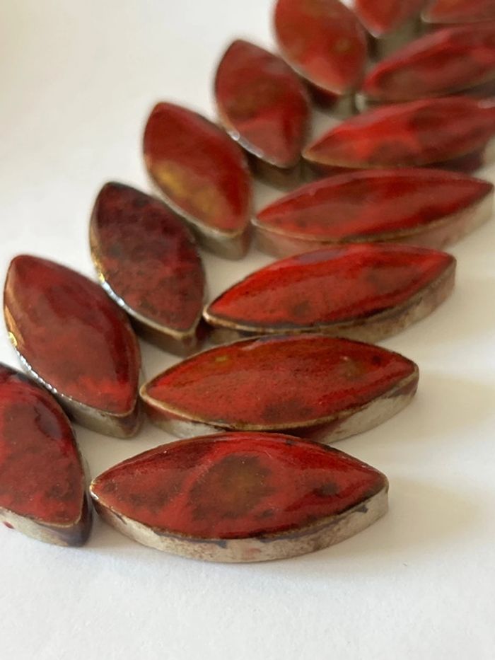 B34, fin de stock, 14 cabochons en céramique - photo numéro 3