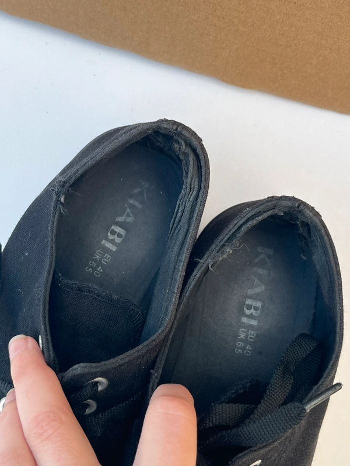 Chaussures baskets de villes noir avec plateforme - photo numéro 14