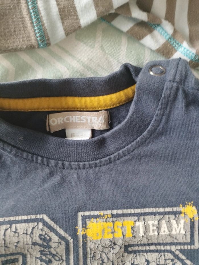 Lot de 4 tee-shirts et polos manches longues + 1 offert - 6 mois - photo numéro 4