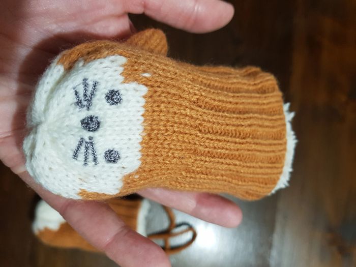 Gants moufles renard bébé - photo numéro 3