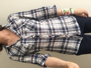 Chemise femme à carreaux taille M