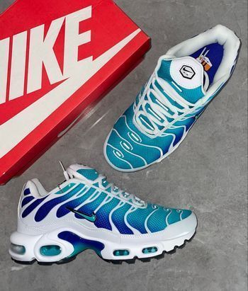 Nike tn blanc bleu aqua 42
