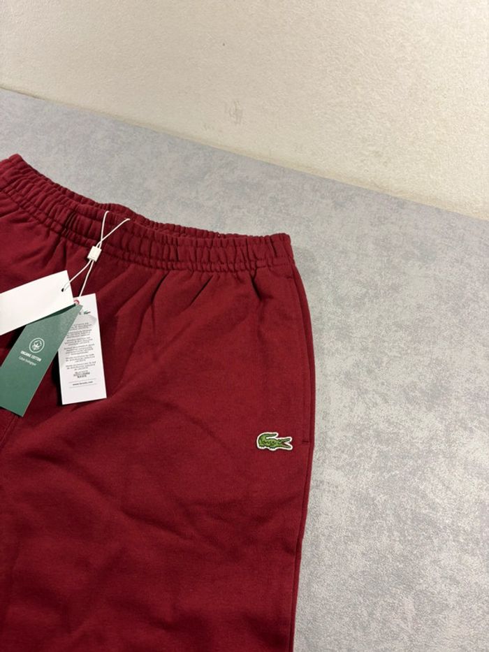 Jogging Lacoste Logo brodé Bordeaux Taille S - photo numéro 2