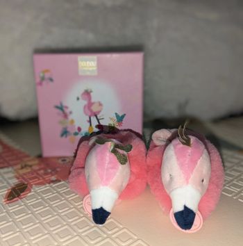 Chaussons flamand rose