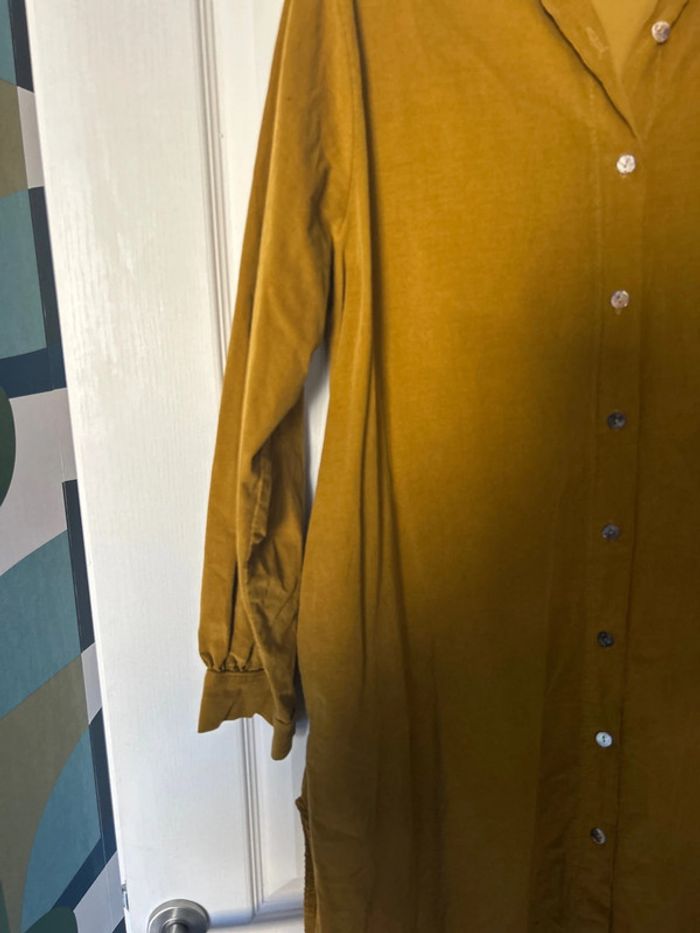 Robe chemise moutarde 44/46 - photo numéro 2