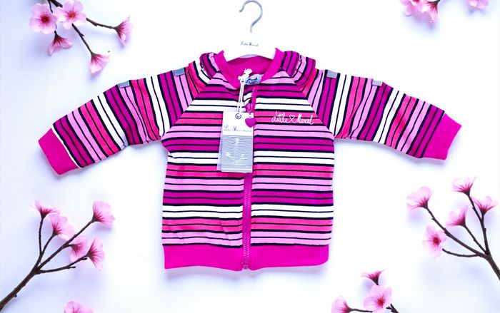 LITTLE MARCEL - NEW - ENSEMBLE 2/3P BÉBÉ FILLE RAYURES & TONS LUMINEUX 12/18M - photo numéro 5