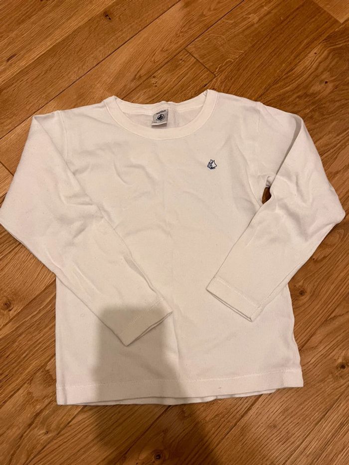 T-shirt blanc manches longues