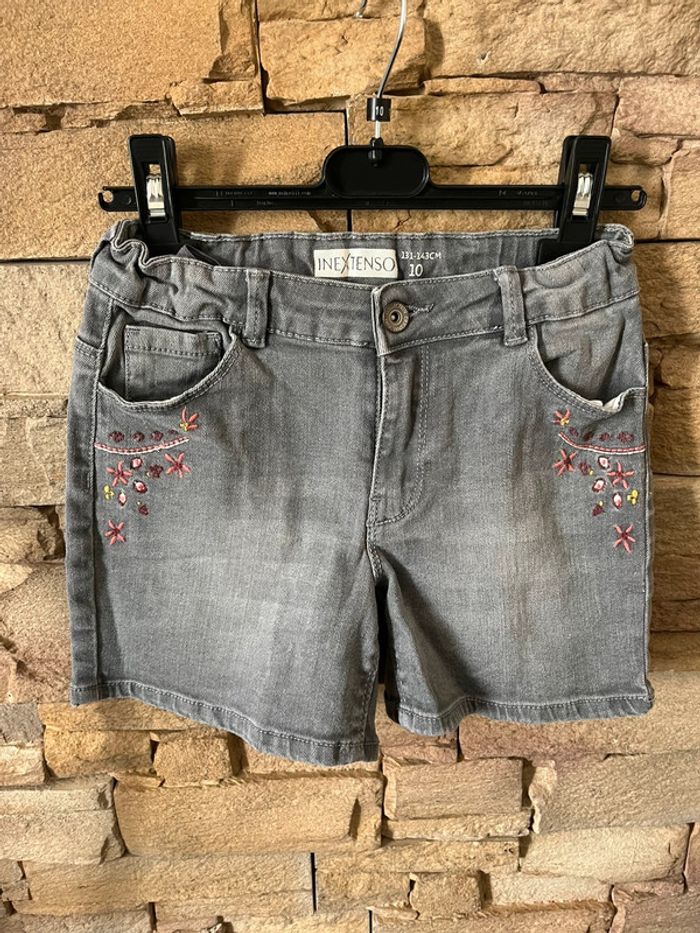 Short en jean gris taille 9-10 ans / 131-143cm