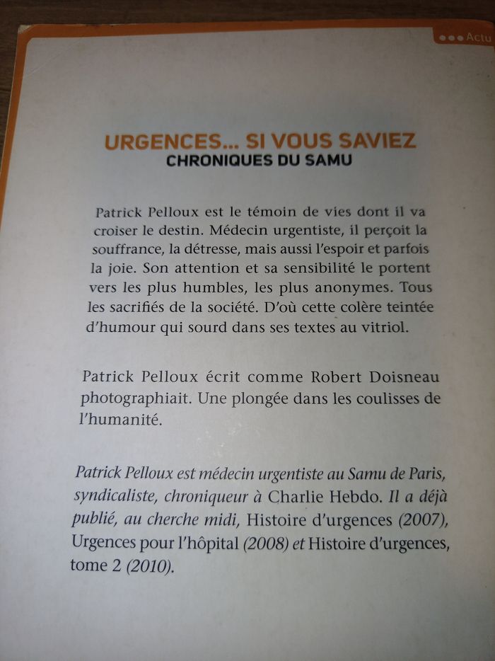 Urgences ... Si vous saviez par Patrick Pelloux - photo numéro 2
