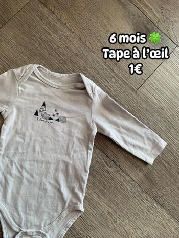 Body 🍀 6 mois 🍀 Tape à l’œil