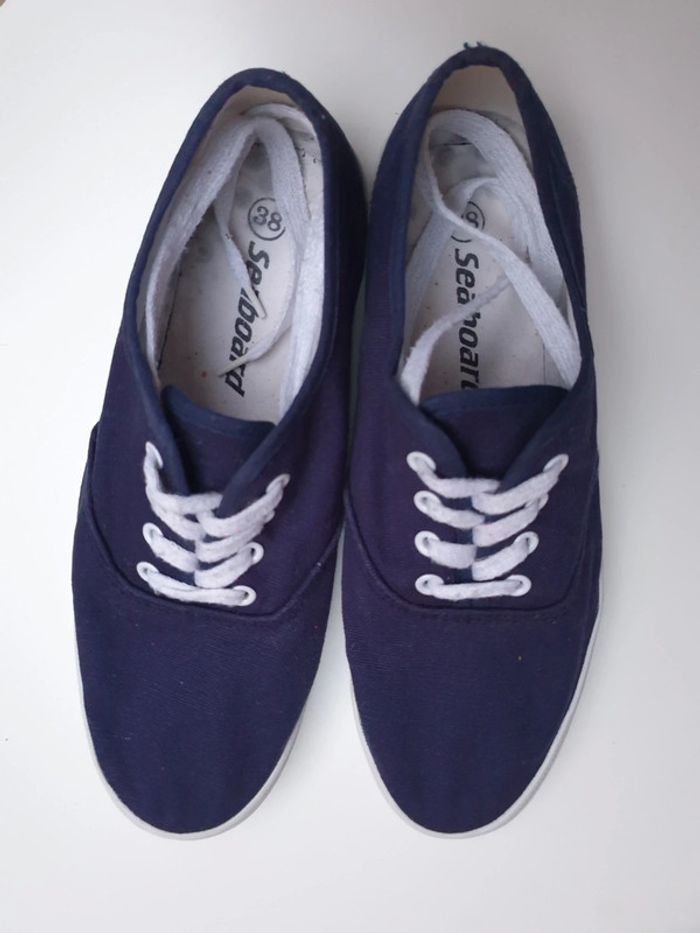 Tennis en toile bleu marine seabord 38 - photo numéro 4