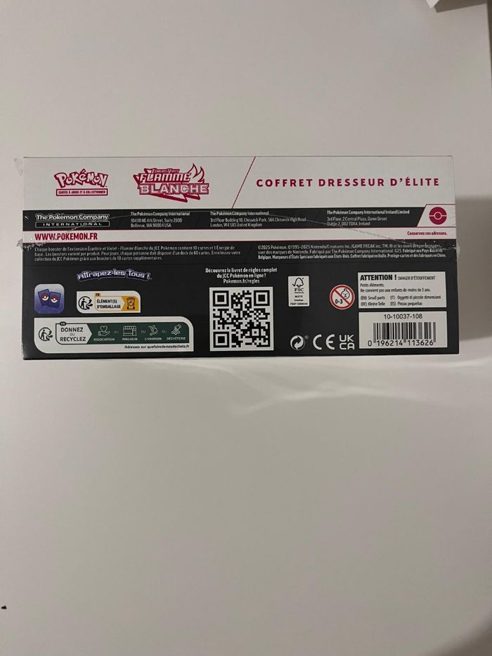 ETB Pokémon 10.5 Flamme Blanche - Neuf & Scellé - photo numéro 4
