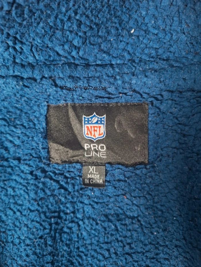 Veste épaisse à capuche nfl / taille XL homme / bleu / sérigraphie - photo numéro 14