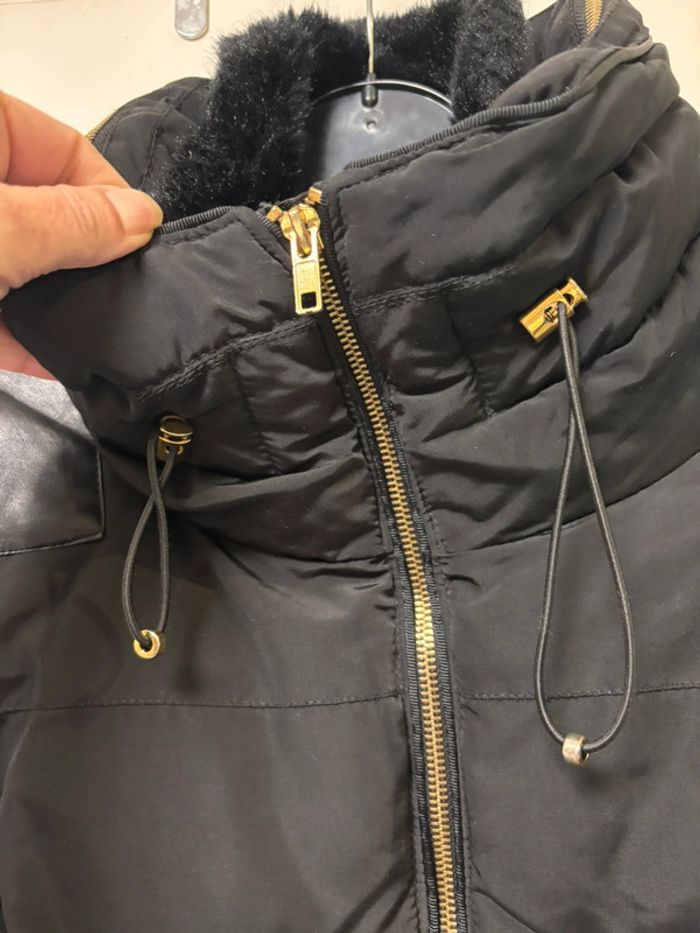 Superbe manteau doudoune neuf noir R Essentiel taille 38 - photo numéro 4
