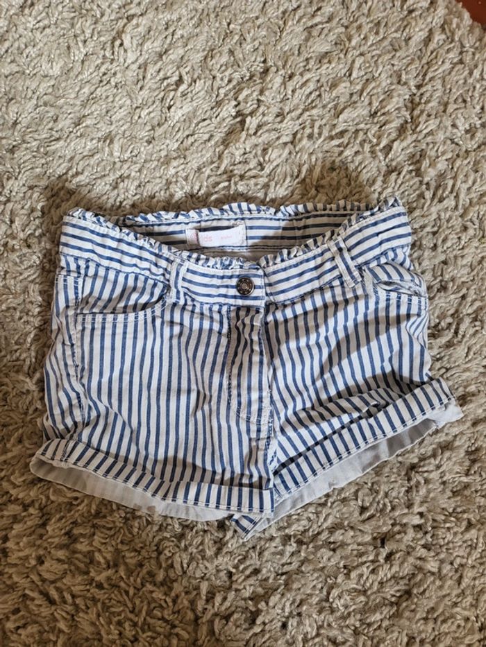 Short à rayure gemo kids fille 6 ans