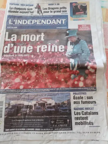 L'indépendant journal mort reine elisabeth 2