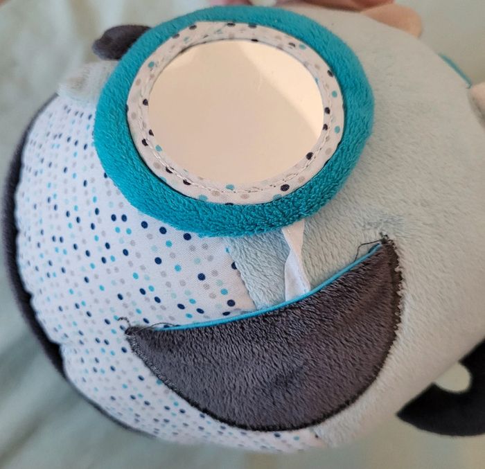 Balle d'activités bébé velours adaptée dès la naissance - photo numéro 8