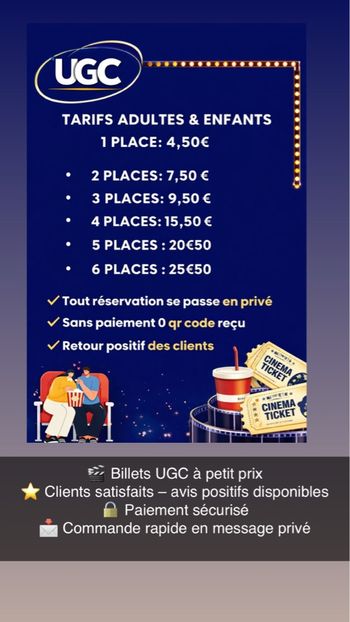 Vente Place UGc 