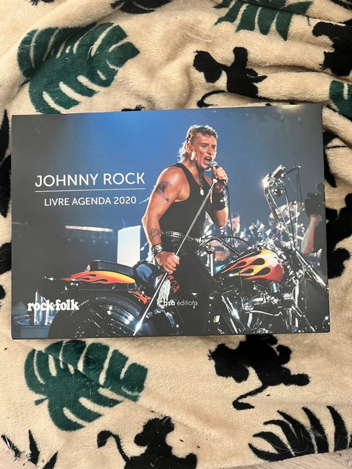 Livre agenda johnny Hallyday