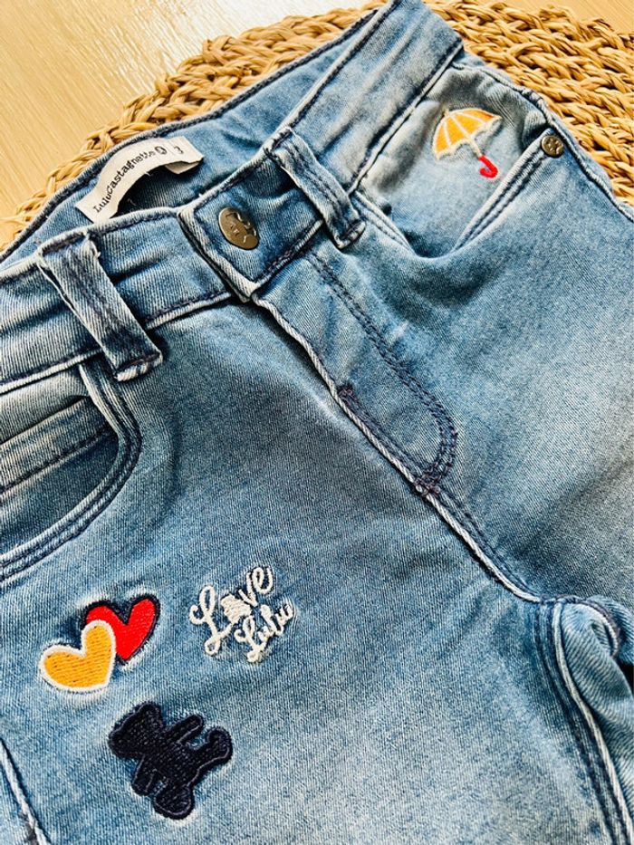 Jeans fille slim Lulu Castagnette - photo numéro 4