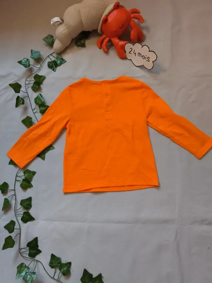 T-shirt manches longues Halloween neuf 🍃 kiabi - photo numéro 2