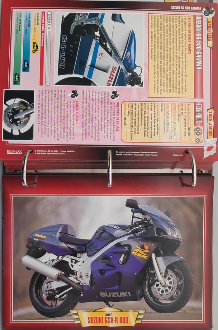 222 fiches Motos Sportives - Classeur Motos Passion - photo numéro 14