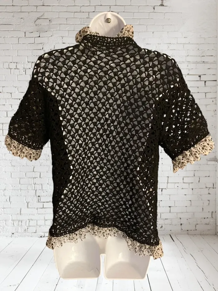 Blouse en maille noir - photo numéro 3