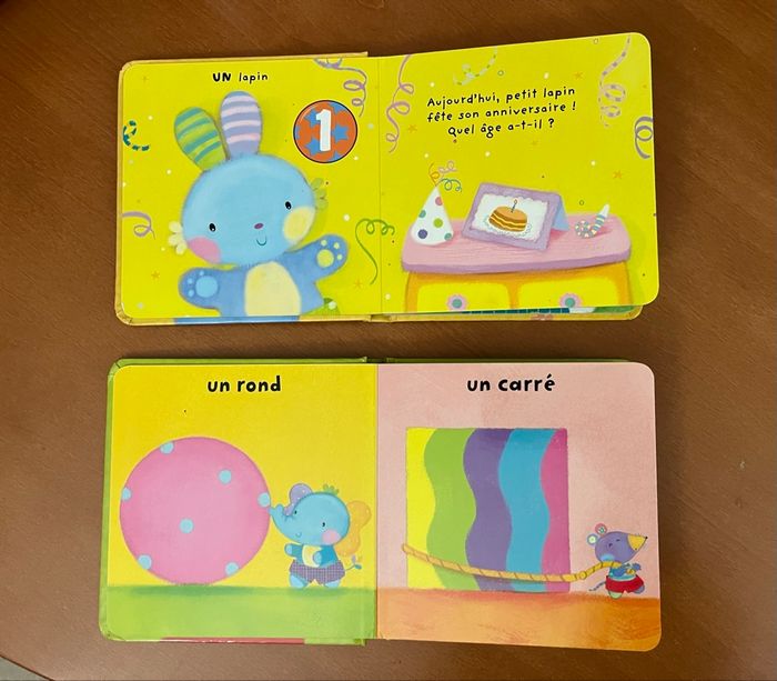 Lot de 2 livres forme et chiffres - photo numéro 2