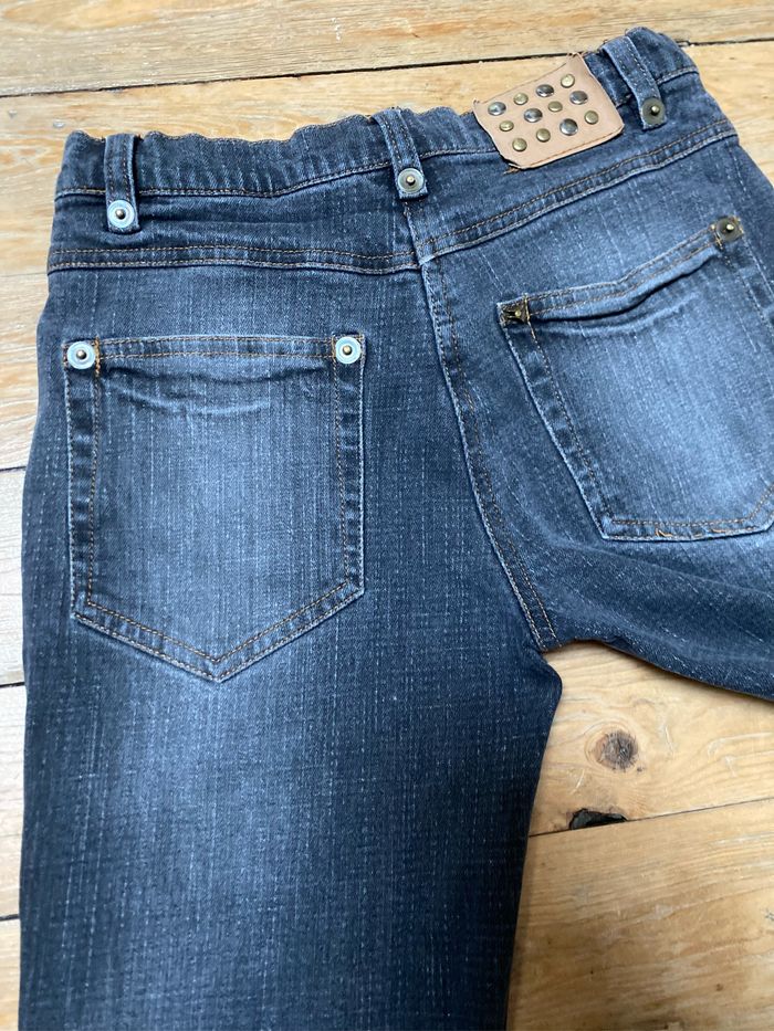 Jeans bootcut gris foncé 10 ans pulcino - photo numéro 9