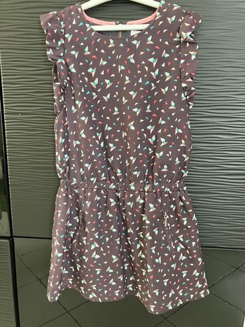 Robe grise à motifs La Redoute Kids 8 ans
