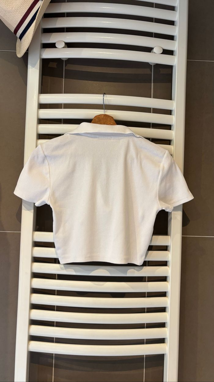 Teeshirt Polo côtelé ZARA Taille M - photo numéro 2