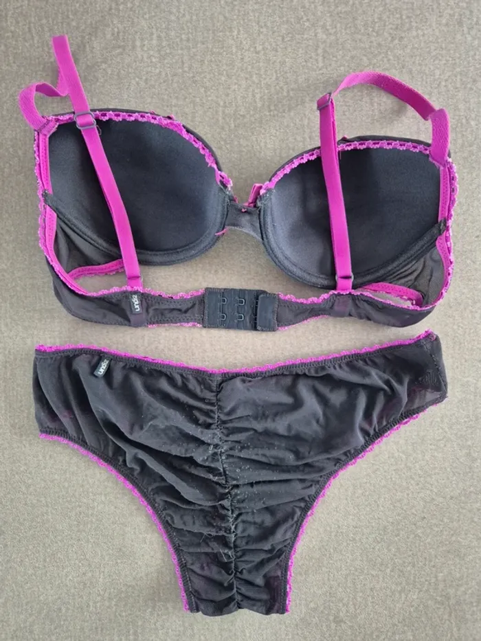 Soutien-gorge gris/fuchsia - photo numéro 4