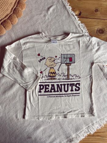 Tee-shirts Zara snoopy crème 104