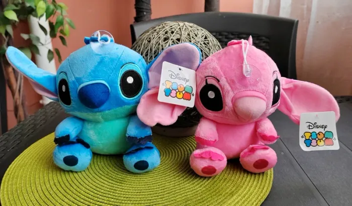 Lot de 2 peluches Disney / Stitch & Angel - Tsum-Tsum - photo numéro 7