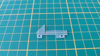 Vitre porte gauche pièce détachée miniature Bburago Burago Porsche 356B 1961 1/18 1/18e 1/18ème #B99