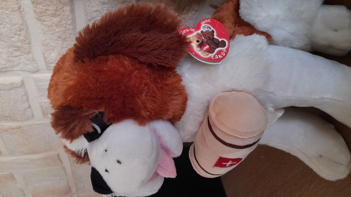 Peluche Saint-Bernard 40 cm - photo numéro 3