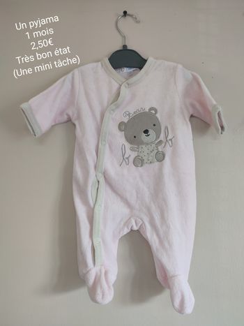 Pyjama 1 mois fille