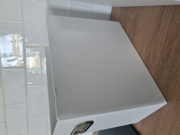 2 boîtes de rangement pliantes en carton blanc - photo numéro 5