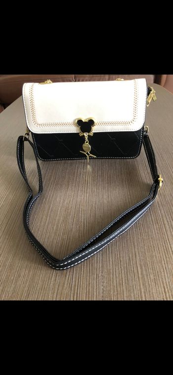 Sac a main noir et blanc 
