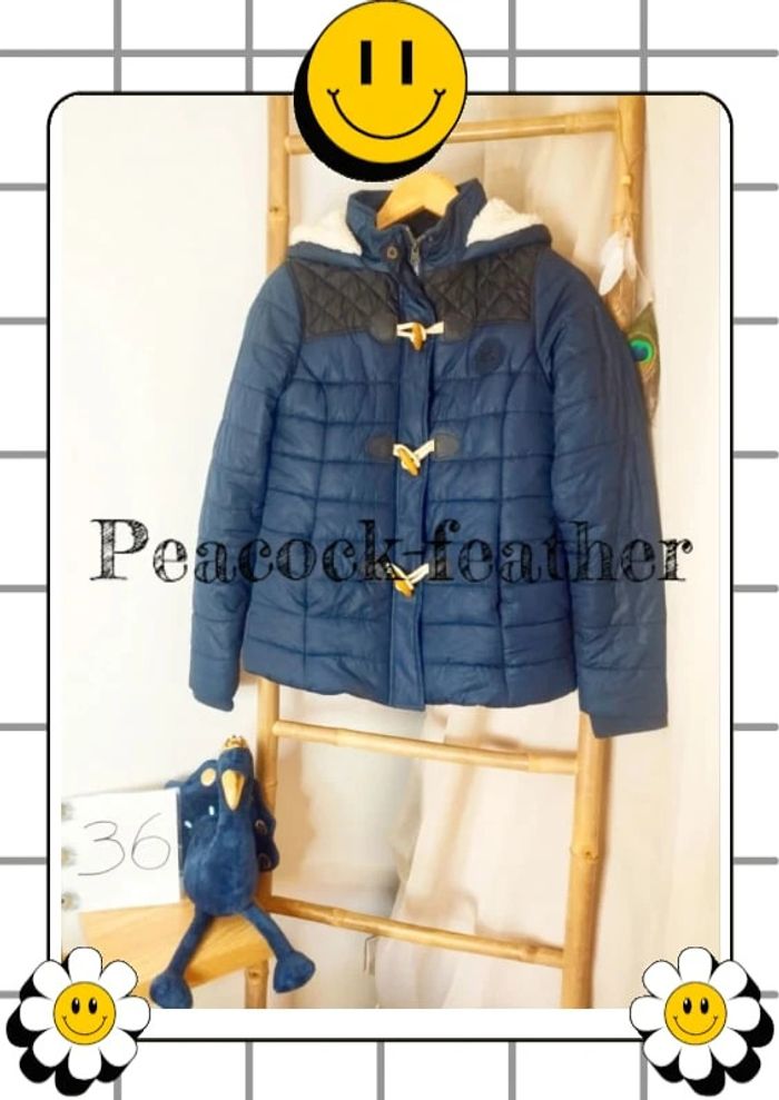 Manteau doudoune Kiabi 36 bleue
