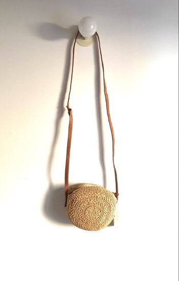 Petit sac en osier fait à Madagascar neuf avec étiquette