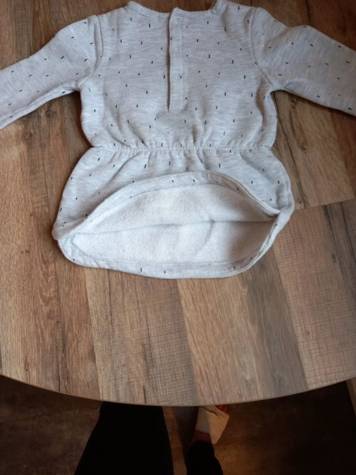 Robe tunique, gris clair, KIABI, 6 mois (69cm) - photo numéro 13