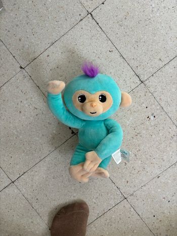 Peluche singe vert 