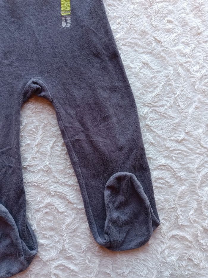 Pyjama grenouillère velours Garçon 24 mois Little gentleman bretelles Gémo - photo numéro 6