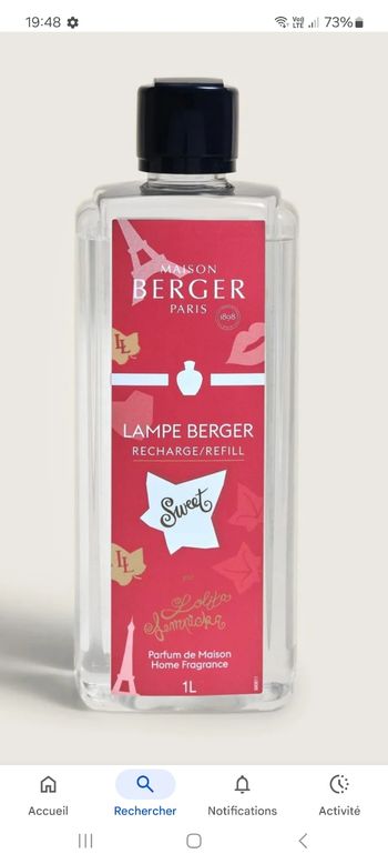 Recharge lolita Lempicka Sweet 1 litre