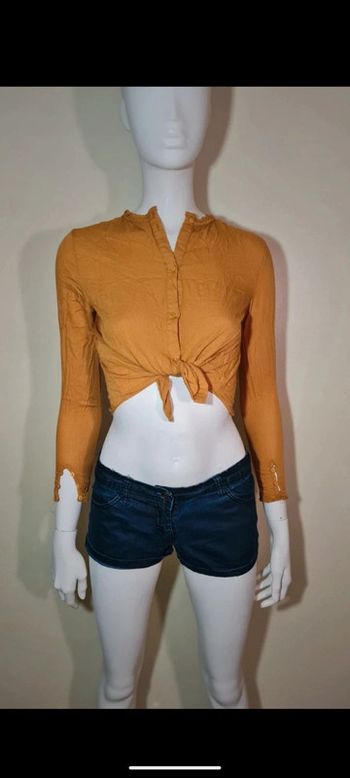 Haut court manche longue mourtarde