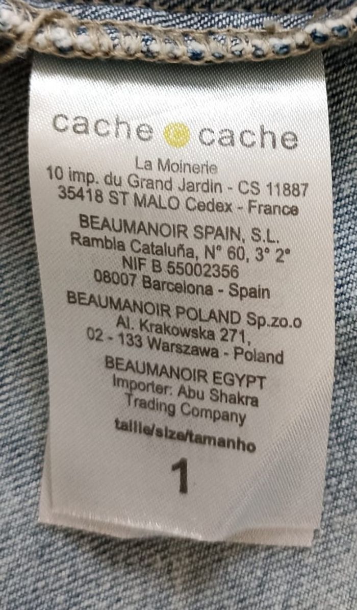 Veste Jean Cache Cache "Dream Collection" Style Motard Chic - photo numéro 9