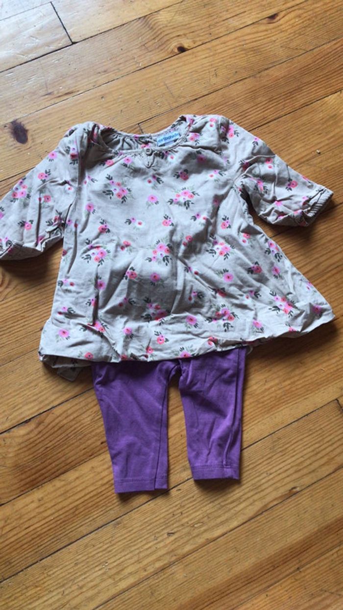 Ensemble robe legging 3 mois - photo numéro 2